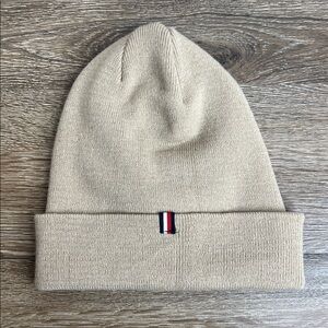 🤍 Tommy Hilfiger Classic Beige Knit Beanie | One Size